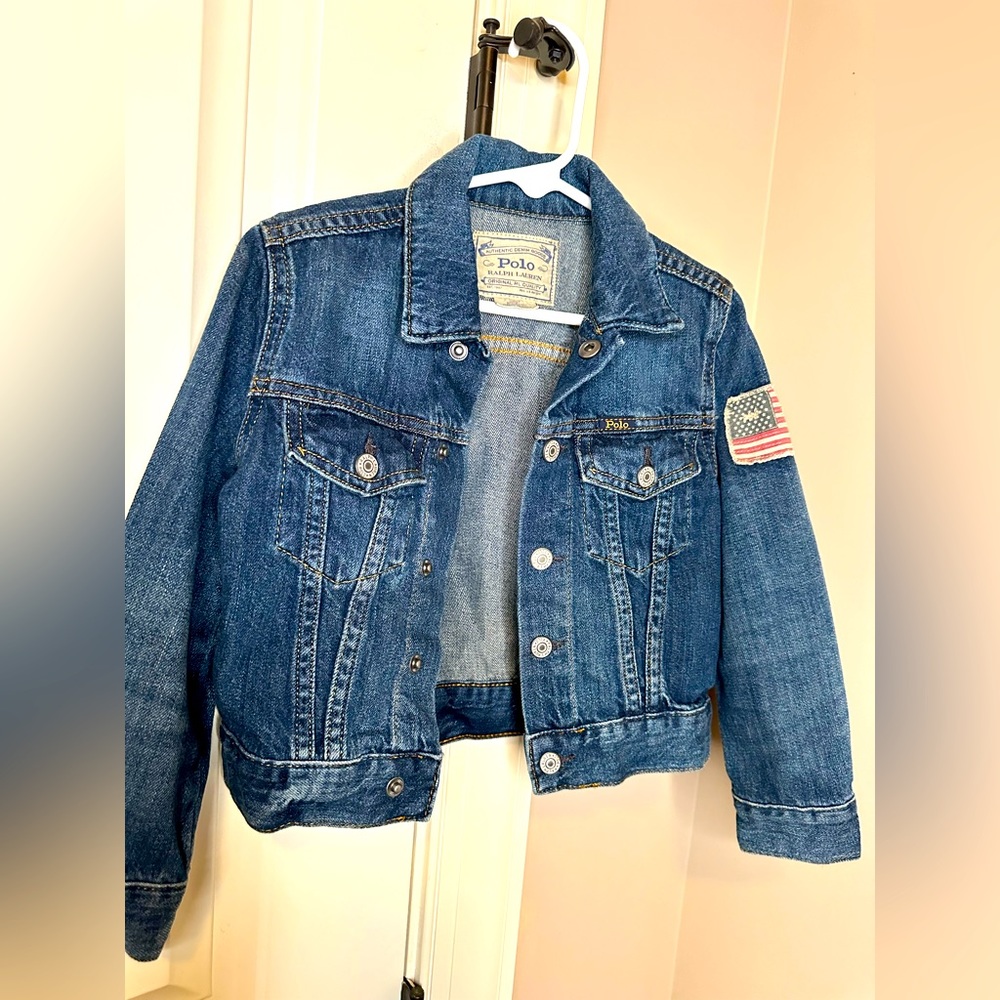 Ralph Lauren/Polo blue Jean jacket. Excellent condition. Boys size 4.